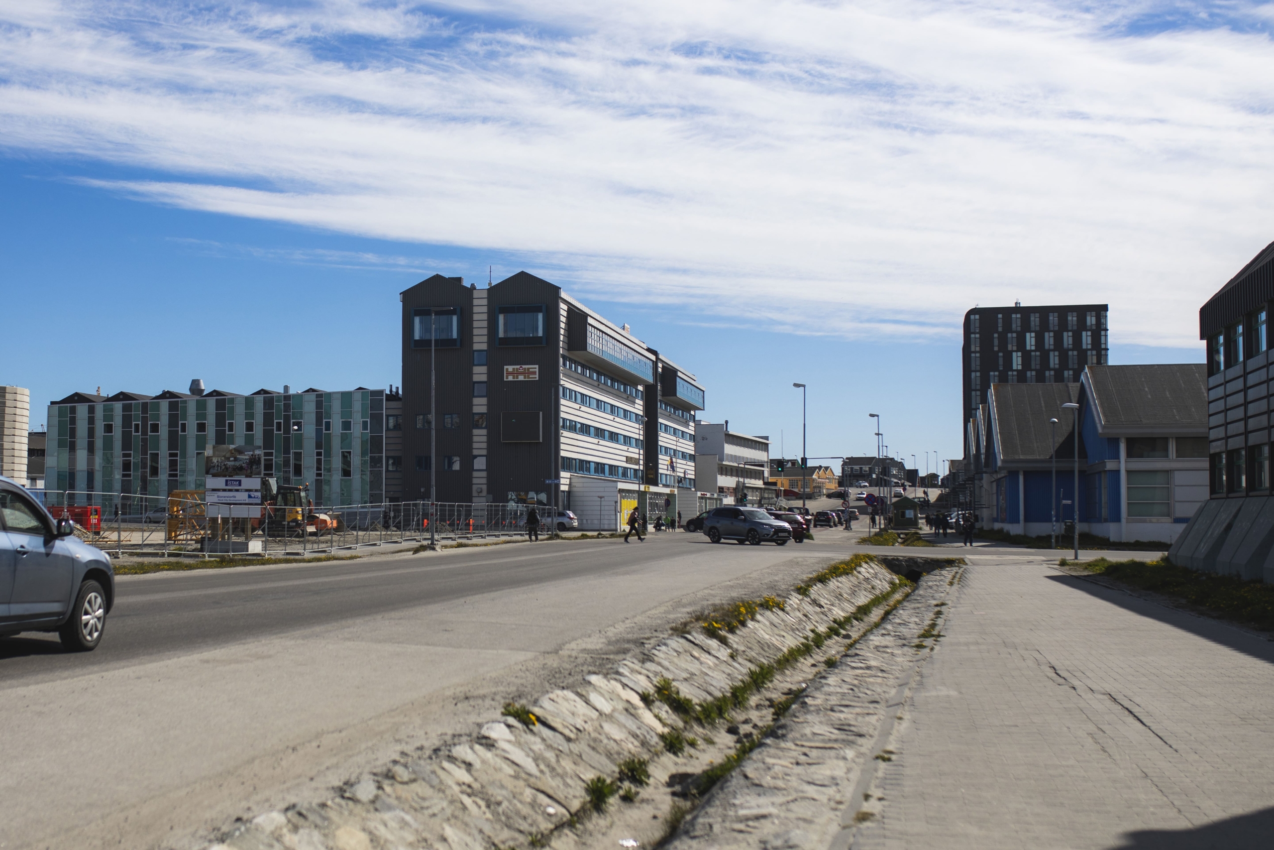 After-The main road of Nuuk