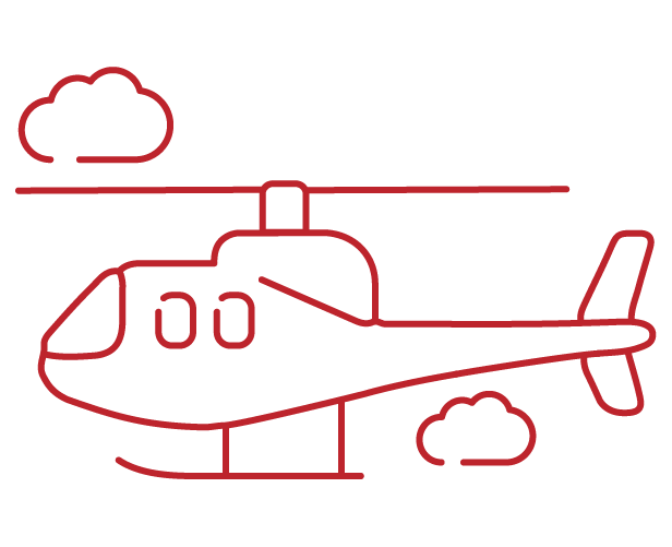 helicopter icon red