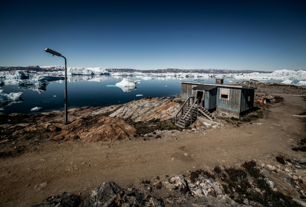 The heli stop in Tiniteqilaaq in East Greenland, and the last house on the shores of Sermilik Ice Fjord before you hit the wall of the Greenland Ice Sheet at Helheim Glacier. Photo by Mads Pihl - Visit Greenland