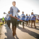 Festivals - The marching band of Nuuk in Greenland at the National Day parade on June 21